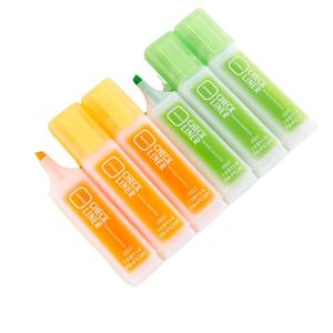 Resaltador de colores naranja verde 2*3, juego de marcadores de color caramelo para estudiantes, punta gruesa de color para puntos clave de doble cabeza - Product Image 1