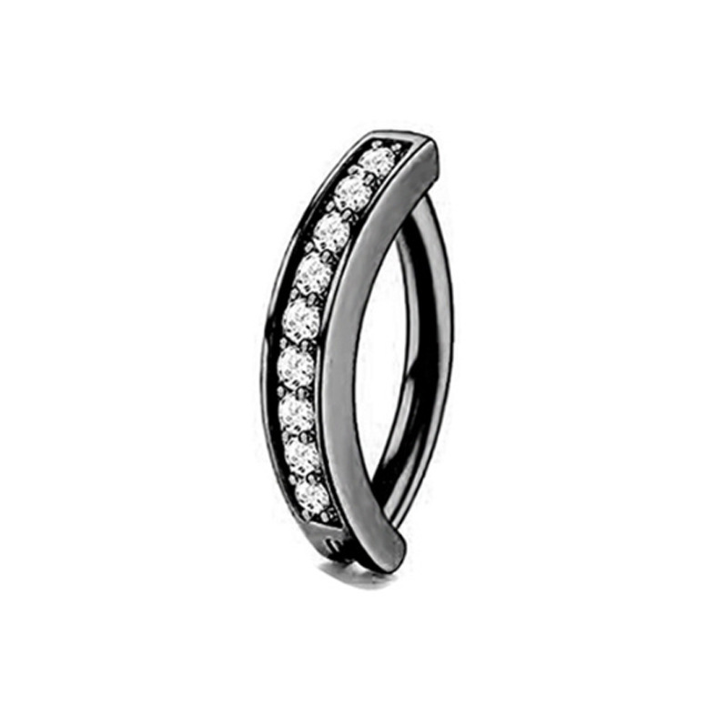Black with rhinestones