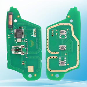 SZMAISHI 2 düğmeler 433MHZ 4A çip VA2 itmeli anahtar Flip uzaktan araba anahtarı için r-enault fabrika akıllı araç boş oto araba anahtarlık - Product Image 2