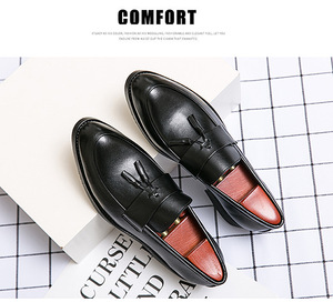 经典设计师流苏乐福鞋缝制鞋面舒适耐用合成革礼服鞋Zapatos De Caballero - Product Image 3