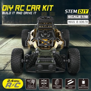 Yeni gelenler 2.4G 1:18 kök oyuncak rc araba yapı seti DIY uzaktan kumanda yarış araba modeli off road rc araçlar çocuklar için - Product Image 2