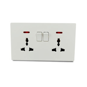 High-quality Double Panel <strong>Multi</strong>-<strong>function</strong> Safe <strong>2</strong> Position <strong>Socket</strong> With Switch Indicator Light Household Hot Selling - Product Image 5