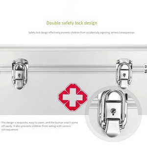 12&quot; Manufacture Custom Home <strong>Big</strong> <strong>Medical</strong> Equipment Hard First Aid Kit Box Aluminum First Aid case Set with Contents - Product Image 6