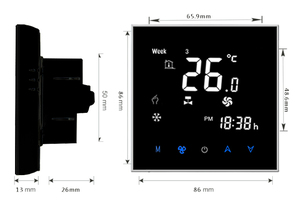 Programmier barer LCD-Display-Klimaanlagen-Temperatur regler Smart Wifi-Thermostat - Product Image 2