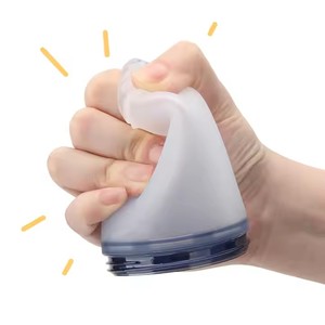 Biberón de leche para bebé biberón de silicona con forma de pecho, biberón anticólicos con asa de paja para bebés, niños y niñas