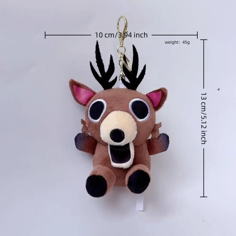 Pendentif élan de jeu d'horreur marron