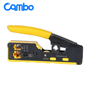 เครื่องมือการจีบสายเคเบิลเครือข่าย RJ45 & RJ11 RJ12 Usepass หลายตัวผ่านทางหัวคริสตัลเครื่องมือจีบ EZ - Product Image 2