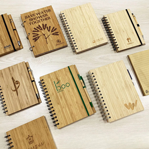 Bloc de notas Kraft con logotipo personalizado, notas adhesivas, cuaderno de papel ecológico, Mini libretas con forro pequeño, cuaderno impreso con bolígrafo - Product Image 6