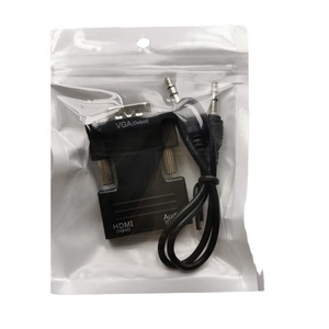 HDMI zu VGA Adapter Mit Audio HDMI Kompatibler Konverter 1080P HDMI Buchse Eingang zu VGA Stecker Audio Ausgang Adapter Plug Play
