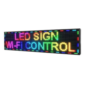 Pantalla de desplazamiento LED programable Tablero de visualización de mensajes de control Wifi para centros comerciales Señal de mensaje de publicidad LED - Product Image 1