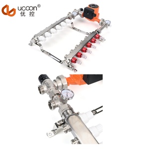 Комплект коллектора из нержавеющей стали 2-12 способов с регулятором температуры/расходомером/смесительным насосом - Product Image 3