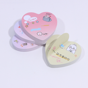 定制个性化设计印刷心形方形备忘录便签本便签本可贴 - Product Image 2