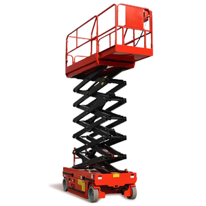 Mini sollevatore manuale semovente a forbice a metà salita In terra piccola piattaforma capacità di carico 500kg per uso domestico alberghi tipografie - Product Image 3