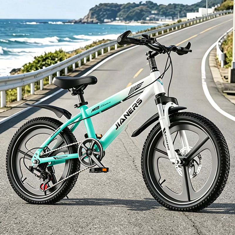 Gradient apple green, variable-speed wheel, disc brakes, shock a