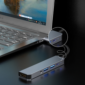Multifunction Laptop Docking Station Type C <strong>5</strong> in <strong>1</strong> Dock All in One PD HDTV Hub 2 Ports USB 3.0 <strong>Audio</strong> <strong>Adapter</strong> - Product Image 5