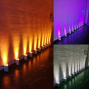 10ชิ้น3x18W rgbwa การควบคุมระยะไกลแบบไร้สาย UV นำแบตเตอรี่ PAR พร้อมเคสการบิน - Product Image 6
