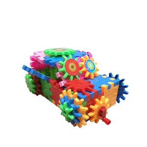 建設業者ビルディングブロックおもちゃプラスチックマジックギアパズル - Product Image 1