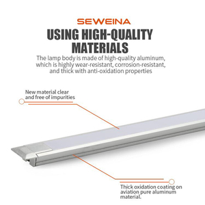 Siêu mỏng Tủ ánh sáng <span class=keywords><strong>LED</strong></span> 3000K 4000K 6000K có thể điều chỉnh <span class=keywords><strong>LED</strong></span> Strip kệ ánh sáng siêu thị Kệ hiển thị ánh sáng - Product Image 5