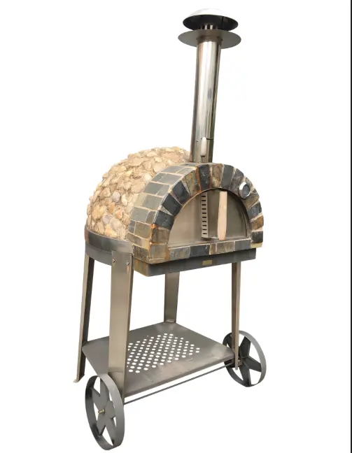 Esterno di Mattoni forno per la pizza singolo strato con refractori di mattoni