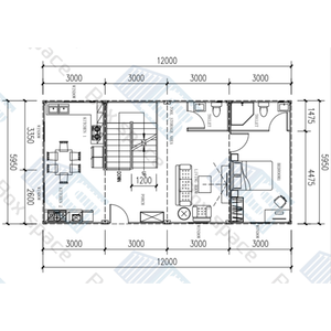 CAIXA ESPAÇO luxo 4 quartos portátil recipiente casa 20ft casas pré-fabricadas com isolamento mineral recipiente casas em Filipinas