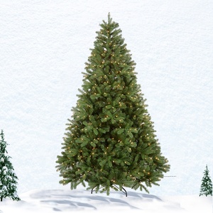 プレリットクリスマスツリー15フィート回転クリスマスツリー9フィートクリスマスツリー装飾用 - Product Image 3