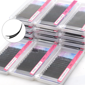 Elliptical Flat <strong>Lashes</strong> Single Eyelash Extensions Private Label Cashmere Volume <strong>Lashes</strong> Dark Fluffy <strong>Lash</strong> Extensions 0.15 0.20 0.25 - Product Image 1