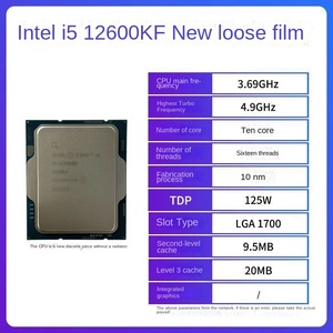 Genuine <strong>Intel</strong> <strong>Core</strong> I5 12600KF 12th <strong>Generation</strong> 10-<strong>Core</strong> 16-Threads CPU <strong>Processor</strong> New &amp; Discrete Tray Package - Product Image 2
