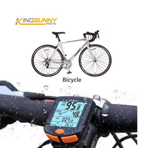 自転車ワイヤレスコードメータートラッカーサイクリングメーターストップウォッチバックライト付きワイヤレス自転車コンピューター走行距離計スピードメーター