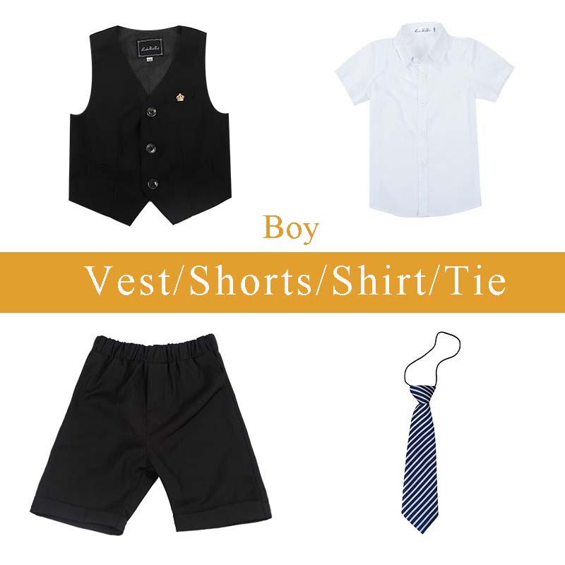 Boy's black set 4 pieces