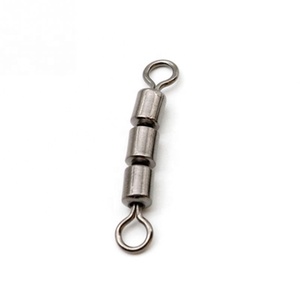 Bearing Safe Fishing <strong>Swivels</strong> Stainless Steel Rolling Triple Portable Corrosion Resistant Lightweight Quick Connect