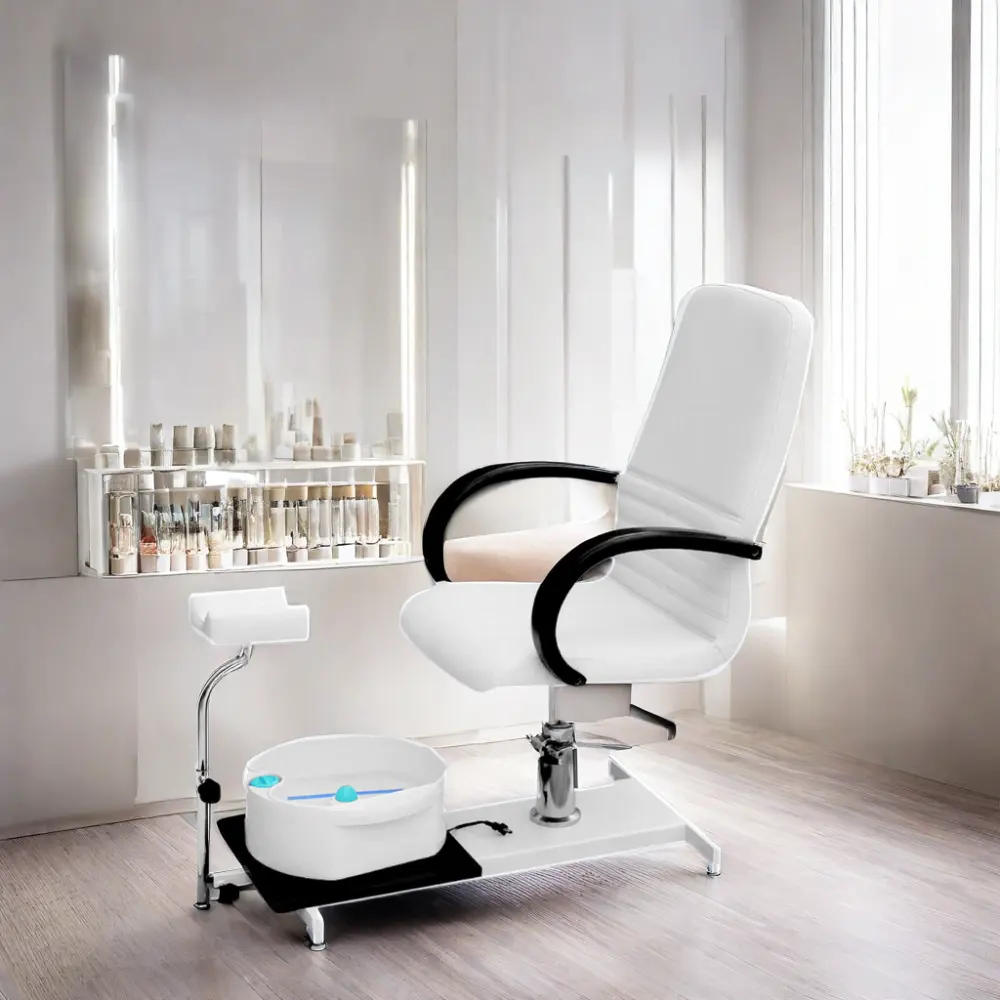 Chaise de pédicure spa de style moderne WB-3820 avec fonction de massage Chaise de pédicure manucure 110V pour salons de manucure