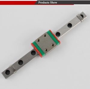 Sistema de riel guía lineal de aluminio, rodamientos de guía ajustables de rodillo lineal, serie HG - Product Image 4