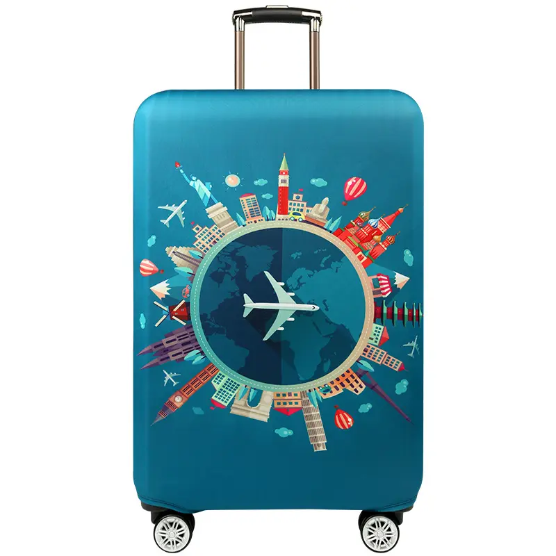 Protetor de bagagem capas elásticas grossas mala de viagem capa de bagagem de spandex capa de bagagem grossa e elástica