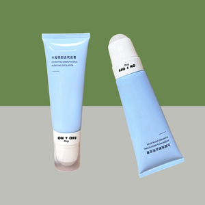 <strong>HDPE</strong> Plastic <strong>Tube</strong> for Cosmetic Cream 100ml High-end Cosmetics Plastic <strong>Tube</strong> for Face Wash Cleanser with <strong>Roll</strong> Ball on Top Cap