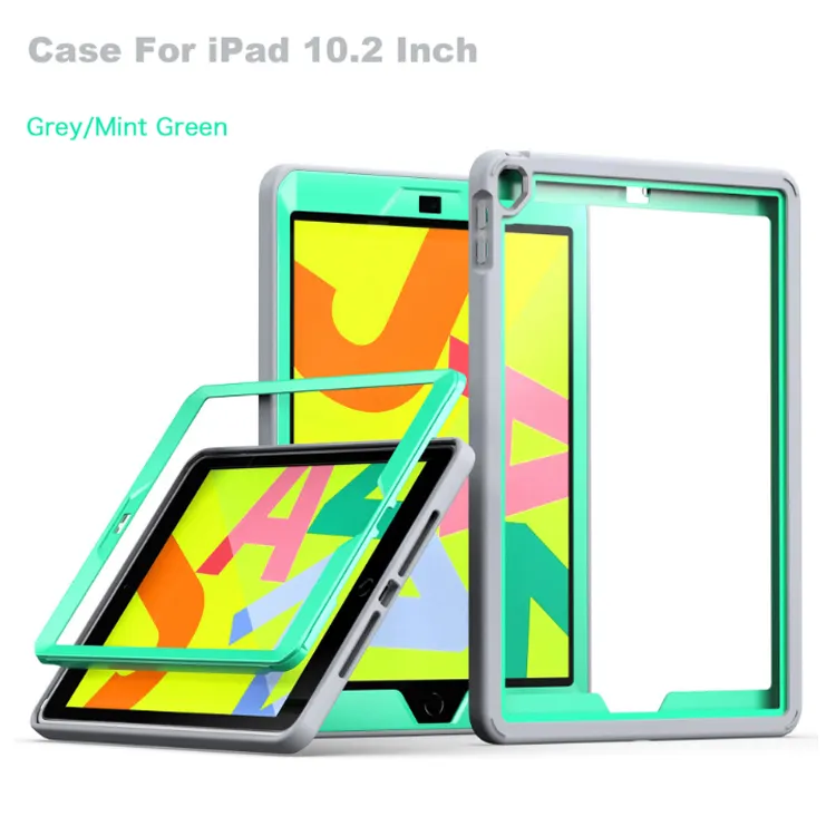 Fabrieksrug En Voorkant Volledig Beschermende Schokbestendige Transparantie 2 Kleuren Match Case Voor Apple Ipad Mini 6 Case