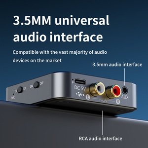 OEM AUX/RCA a para Bluetooth 5,4 Adaptador Receptor y transmisor de audio de plástico 2 en 1 One-Drag Two Características - Product Image 2