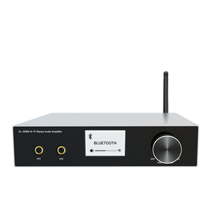 带麦克风的专业卡拉ok立体声音频放大器支持蓝牙、RCA、光纤、家用USB输入等。 - Product Image 4