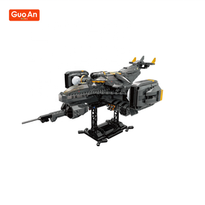 GUOAN <span class=keywords><strong>TOYS</strong></span>スペースサイエンスフィクションスコーピオンタイタンアタック戦闘機モデルビルディングブロックレンガキット子供用おもちゃ