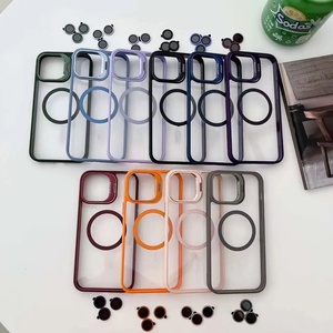 Dahili kamera standı ile manyetik temizle PC telefon kılıfı kamera halkası kapak iPhone 17 16 15 Pro Max cep telefonu Cavers - Product Image 2