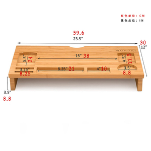 Soportes para computadora de escritorio, Soporte de altura para monitor, base de cojín para pantalla, sistema de estante de almacenamiento, estantes de almacenamiento y unidades de estantería - Product Image 2