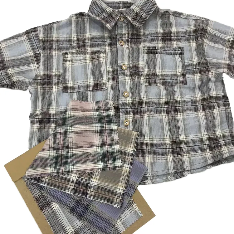 2024 nueva moda totalmente personalizable camisas de franela Oem Plaid al por menor