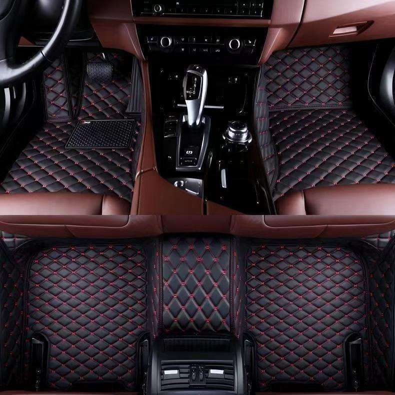 หนังสีดำ+ด้ายสีแดงเบอร์กันดี