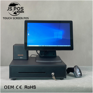 JESENPOSシステムデスクトップハードウェアマシン小売POSシステムWindows/LinuxAndroidオールインワンキャッシュレジスターPOSシステム - Product Image 2