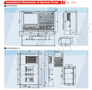 GSK Aktualisierte 5-Achsen-CNC-Steuerung GSK 980MDC für Nachrüst fräsmaschine CNC-Fräs system - Product Image 5