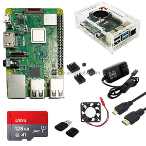 Raspberry Pi 3 Modell B Single Board Computer gehäuse Abdeckung Gehäuse Touchscreen Netzteil Adapter SD-Karte Lüfter Kühlkörper 3B Plus - Product Image 3