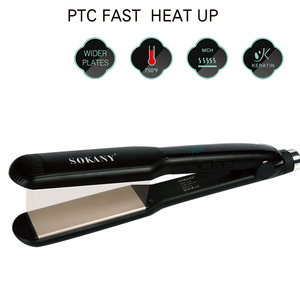 Sokany ที่ยืดผมสีดำ50วัตต์,ที่หนีบผมสำหรับผู้หญิงที่หนีบผมเซรามิกเครื่องม้วนผมและที่หนีบผมในอันเดียว - Product Image 6