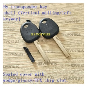 Szvorakıllı araba anahtarı kapağı dikey öğütme Hyundai anahtar Fob durumda Transponder anahtar kapağı (/sol kama) - Product Image 2