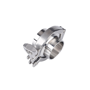 Cấp thực phẩm Hàn vệ sinh ferrule cho Pharma, sữa, nhà máy bia 1 "2" 3 "4" 304/316 SS Tri kẹp ống phù hợp - Product Image 3