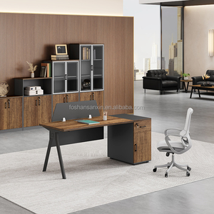Sanxin Design Comfortable Professional Modern Office <strong>Computer</strong> <strong>Table</strong> Office Desk with <strong>Three</strong> Drawers - Product Image 4
