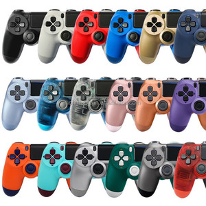 P4控制器无线操纵杆全功能，带灯条双电机振动陀螺仪，适用于PS4游戏手柄 - Product Image 1